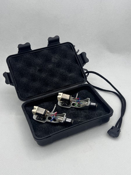 x2 STANTON 500-II Craze Carts w/ D5100 AL MKII Stylus, Headshells & Padded Case Carousel 12