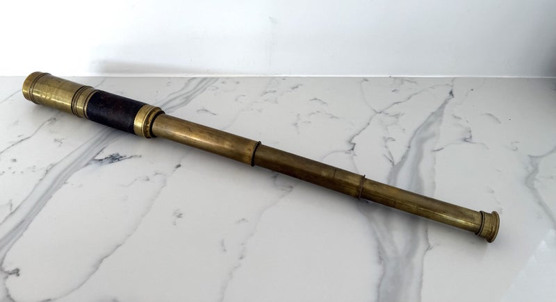 Late 18th – Early 19th Century Brass Draw Telescope / Spyglass Carousel 4