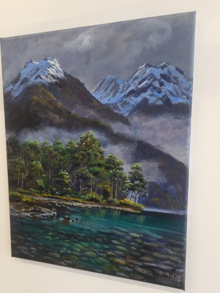 Under water Fiordland - Caley Hall - Original Painting Carousel 2