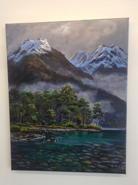 Under water Fiordland - Caley Hall - Original Painting Carousel 12
