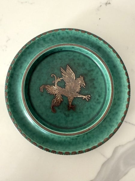 Gustavsberg Argenta 1609 Plate – Wilhelm Kåge, 1949, Post-War Griffon Design64836812119297110