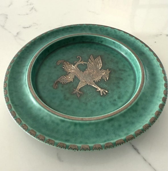 Gustavsberg Argenta 1609 Plate – Wilhelm Kåge, 1949, Post-War Griffon Design64836812119297111