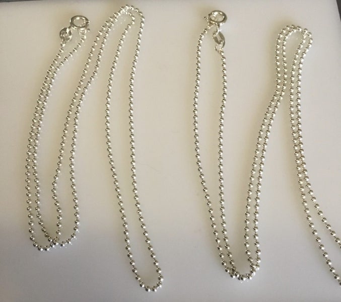 Two Sterling Silver Chains (Made In Italy) Carousel 2