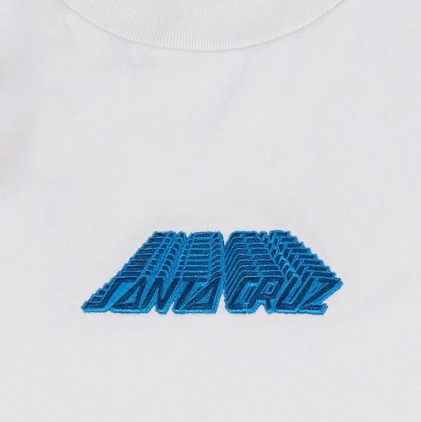 Santa Cruz Classic Strip Repeat Front Box Tee - White Carousel 3