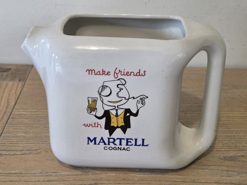 Rare Vintage Mr. Martell Cognac Bar Water Jug Carousel 2