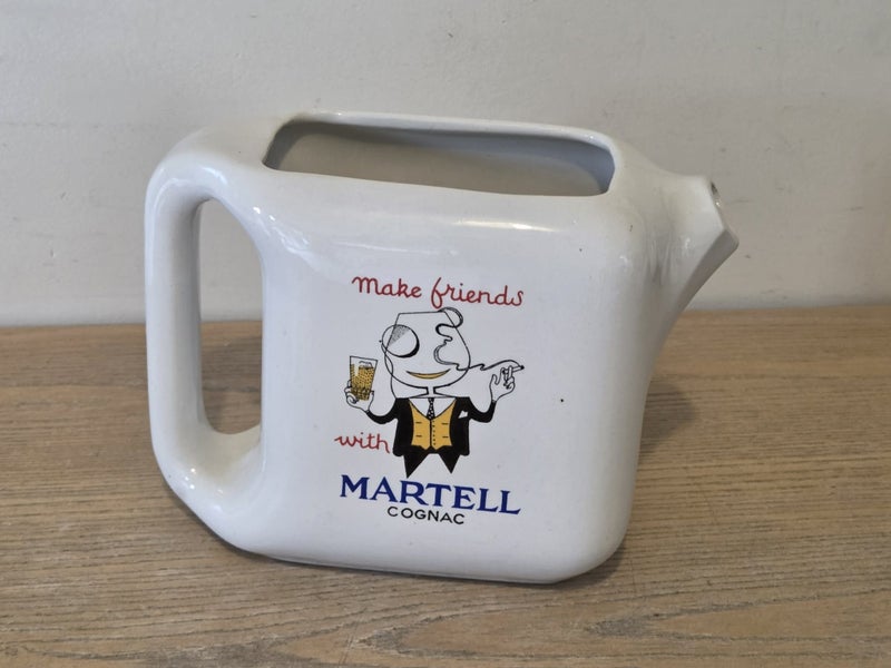 Rare Vintage Mr. Martell Cognac Bar Water Jug Carousel 1