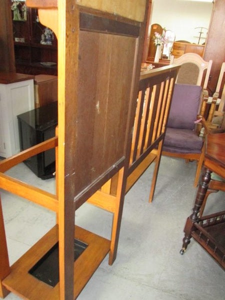 2297 VINTAGE OAK HALLSTAND Carousel 7