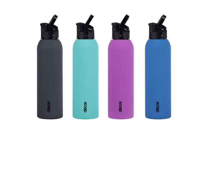 Decor Drink Bottle, Flipseal Lid, 750ml, Soft Touch Carousel 1
