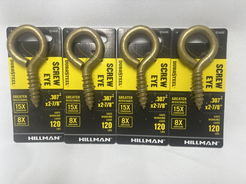Hillman Durasteel Screw Eye x 4 Pack Carousel 1