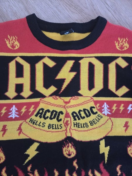 AC DC ugly Xmas sweater sz XS Carousel 2