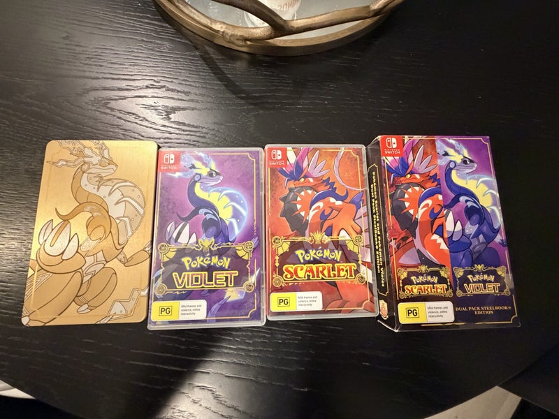 Scarlet and Violet Nintendo Switch w steelcase Carousel 1