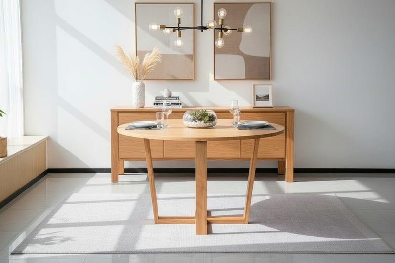 Kansas Round Dining Table-1300mm Carousel 1