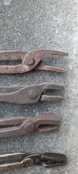 Blacksmith tongs. 9 pairs. Carousel 2