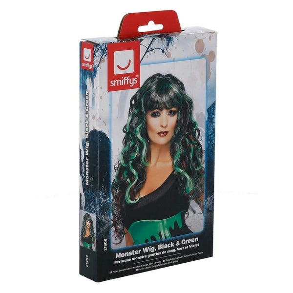 Smiffys Unisex Adult Monster Blood Drip Wig Carousel 3