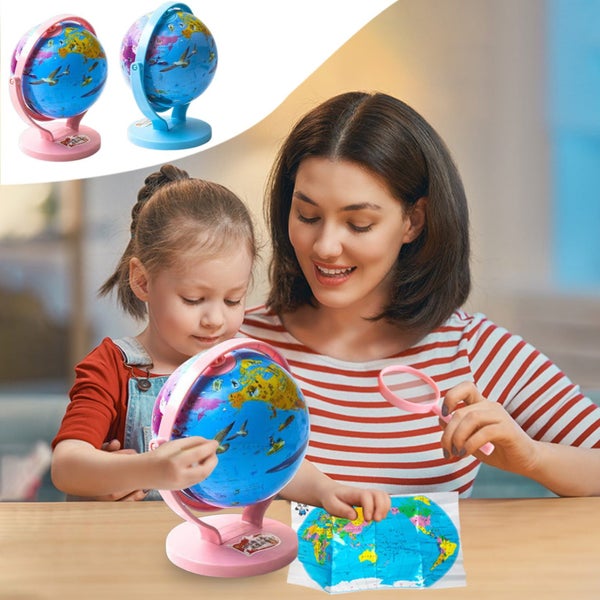 Toys World Globe for Kids Learning, Educational Rotating World Map Globes M Carousel 1