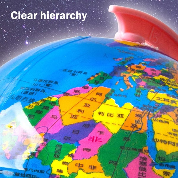 Toys World Globe for Kids Learning, Educational Rotating World Map Globes M Carousel 7