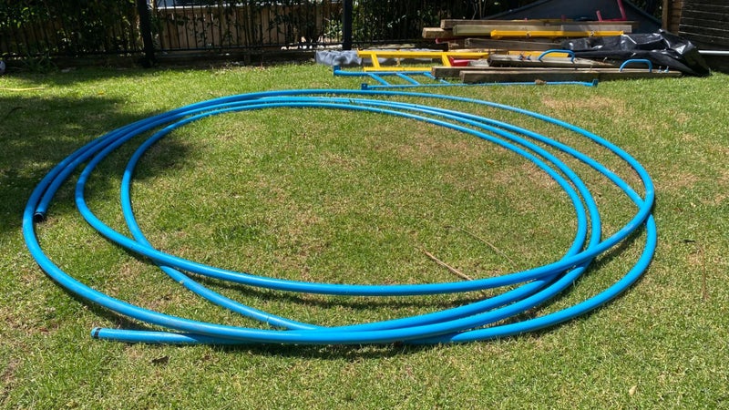 Iplex Blueline water pipe. 40~45m, 40mm external dia. Carousel 3