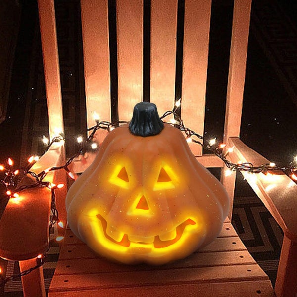 Halloween Pumpkin Lantern LED Pumpkin Lantern Indoor and Outdoor Decoration Carousel 6