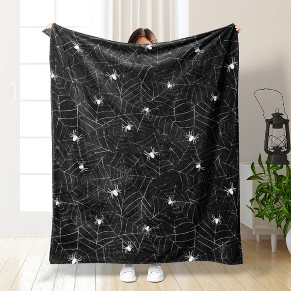 Halloween Throw Blanket Throw Size Cozy Fleece Blanket - 300GSM Ultra Soft Carousel 2