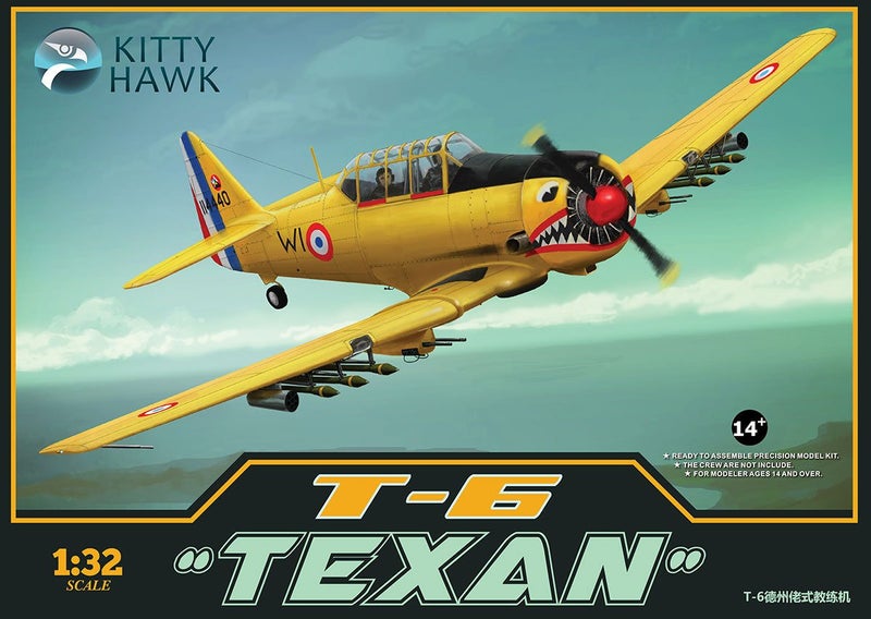 Kitty Hawk 1/32 Scale T-6 Texan WWII Trainer Aircraft KH32002 Plastic Model K... Carousel 1