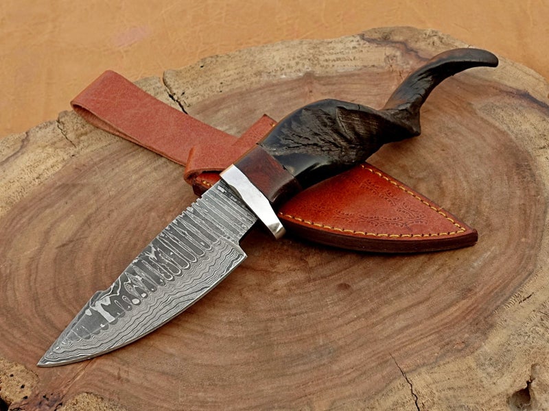 Art Collector Hand Made Damascus Steel Bowie With Stag Horn Handle RRP 450$ Carousel 7