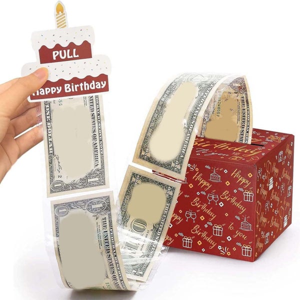 Birthday Money Box Happy Birthday Money Box Gift, DIY Cash Pull Out Surpris Carousel 2