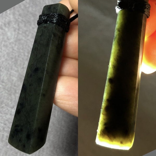 2 DAY AUCTION! 5.7cm NZ Pounamu Toki Pendant, $1 Reserve Carousel 1