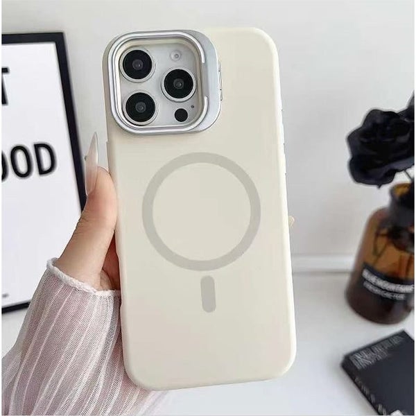 For iPhone 12 Pro (6.1") Magsafe Liquid Silicone Case with Stand Carousel 2