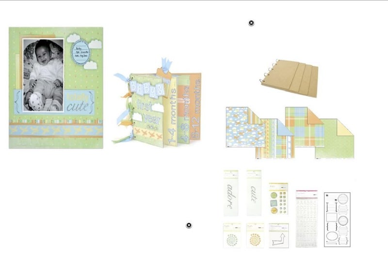 KAISERCRAFT SCRAPBOOKING KIT 19 LITTLE MAN Carousel 1