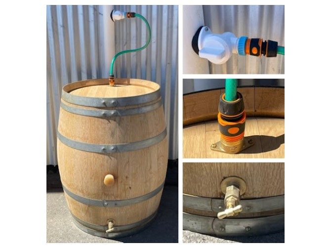 Oak Wine Barrel Water Butt Carousel 1
