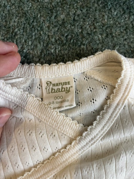 Nature baby bodysuit kimono pointelle 0-3 month Carousel 2