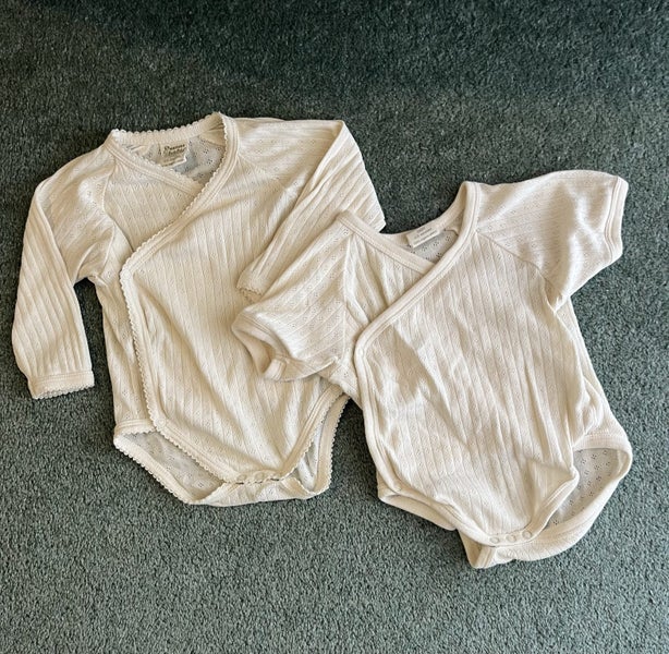 Nature baby bodysuit kimono pointelle 0-3 month Carousel 1