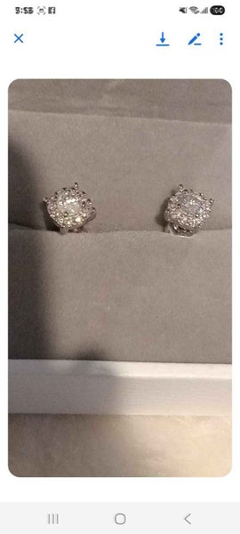 Diamond cluster earrings NEW** low reserve!!** Carousel 1