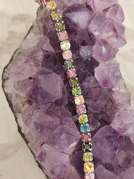 Tourmaline Bracelet in solid 925 Silver Carousel 2