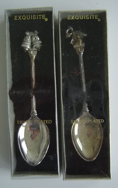 Wedding Bells and Baby With Stork Teaspoons Carousel 1