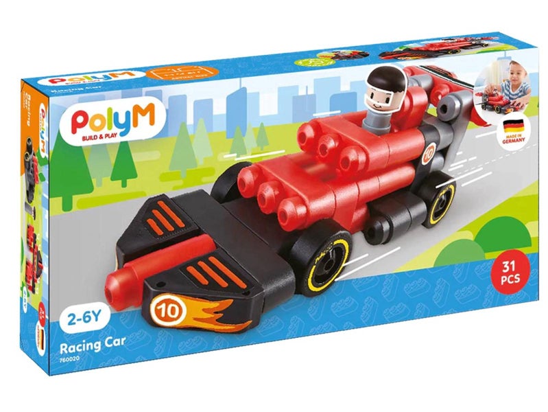 Poly M Racing Car Building Blocks Carousel 1