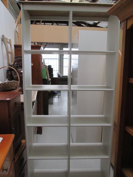 2312 TALL MODERN WHITE CUBBY HOLE BOOKCASE Carousel 1