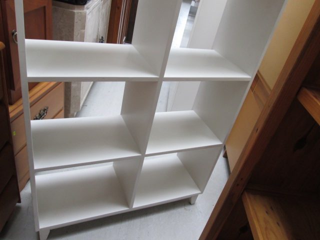 2312 TALL MODERN WHITE CUBBY HOLE BOOKCASE Carousel 5