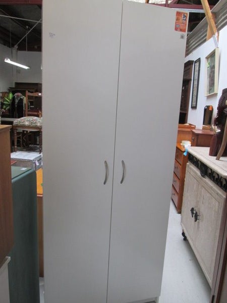 2315 WHITE 2 DOOR PANTRY / CUPBOARD Carousel 1