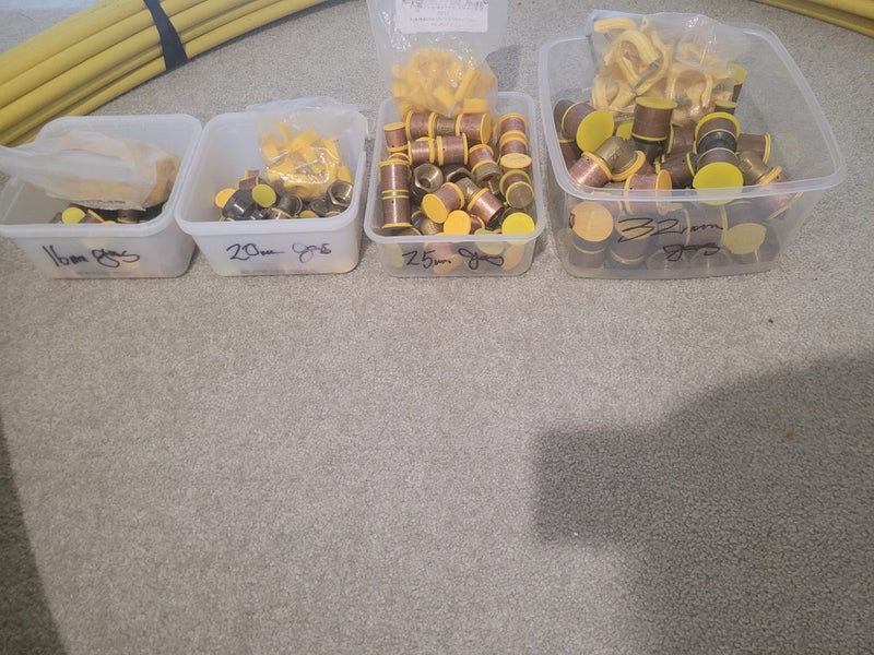 Kempex gas line and crimp fittings. Carousel 1