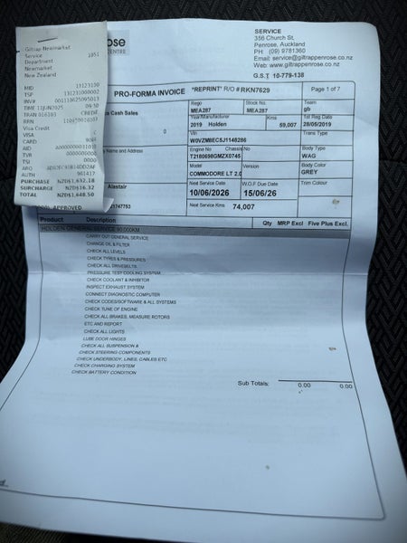 2019 Holden Commodore Lt Sportwagon | 1 Owner | Fu64770182299267113