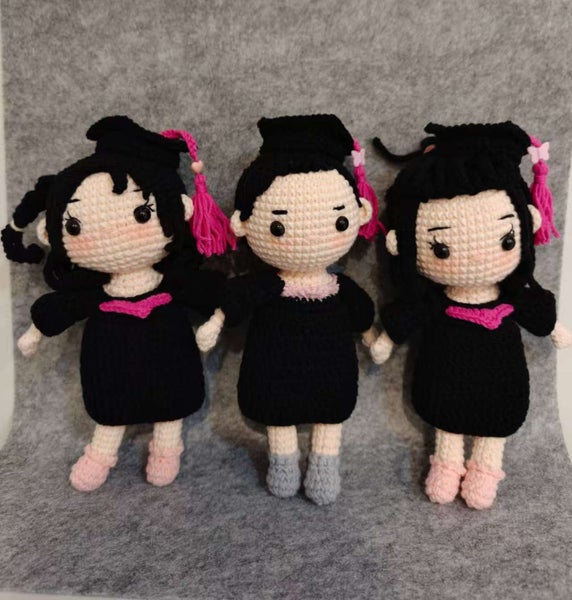 Custom Graduation Crochet Doll Carousel 1
