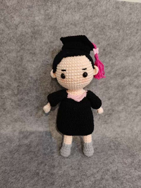 Custom Graduation Crochet Doll Carousel 4