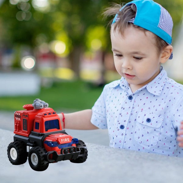 Children's Small Push Engineering Vehicle Simulation Lifting Vehicle Inerti Carousel 7