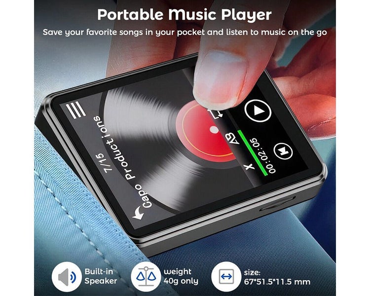 128Gb Bluetooth Mp3 / Mp4 Music Player With Radio & E Book Playback Carousel 9