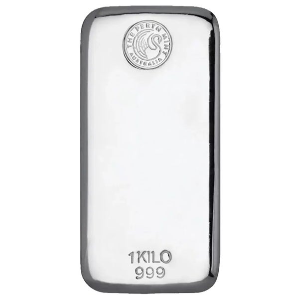 1kg Silver Perth Mint Cast Bar Carousel 1