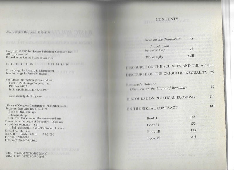 The Basic Political Writings - Jean-Jacques Rousseau Carousel 2