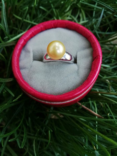 Brand New Golden South Sea Pearl Ring 10mm —— Free Gift *Clearance* Carousel 2