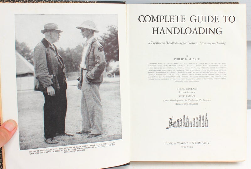RARE The Complete Guide to Handloading - Philip B Sharpe 1953, 3rd edition64773543198466111