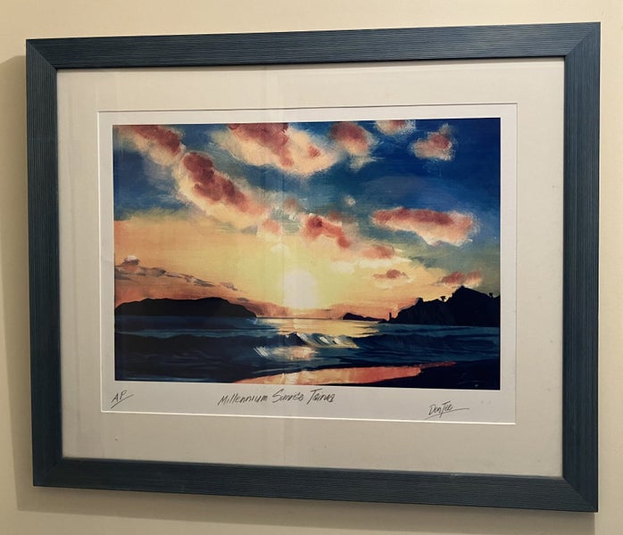 Don Tee Artist's Proof of "Millenium Sunrise Tairua" Carousel 1